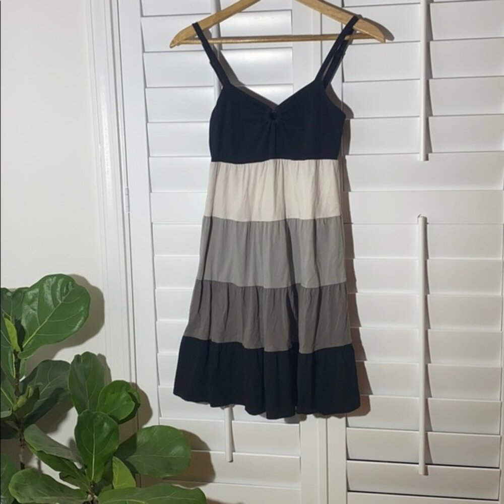 Ann Taylor Loft Petites Womens Tiered Dress